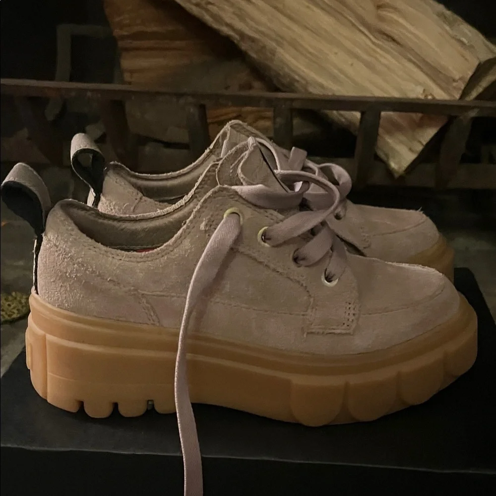 Sorel Caribou X Women's Platform Shoes - Taupe and Sea Salt